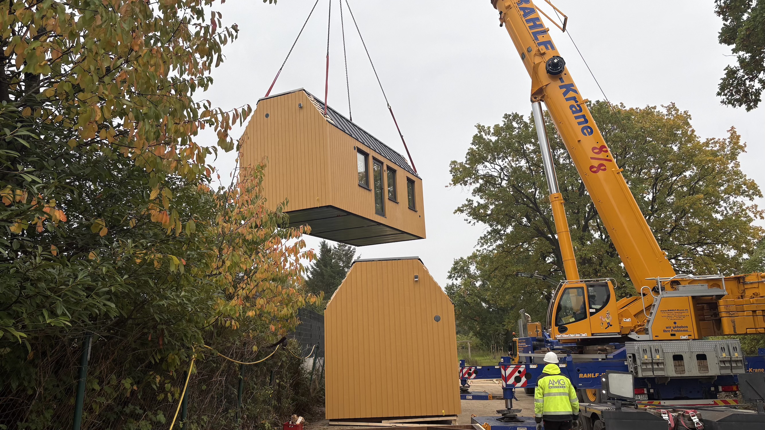 72 Meter Lärmschutzwand installiert Lärmschutzwand Freiraum Teichberg